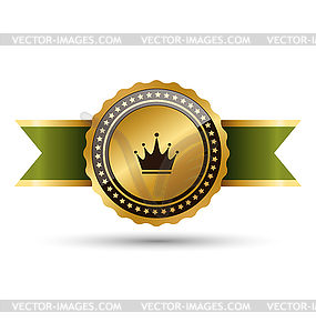 Golden Premium Quality Best Labels Collection - vector clip art