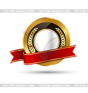 Golden Premium Quality Best Labels Collection - vector clipart