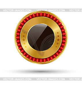 Golden Premium Quality Best Labels Collection - royalty-free vector image