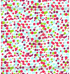 Seamless Bright Abstract Dots Chaos Pattern - vector clip art