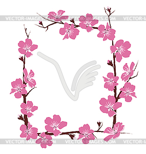 Blumenrahmen - Vektor-Clipart EPS