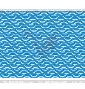 Бесшовные море рисунок. Синий и голубой волны - рисунок в векторе