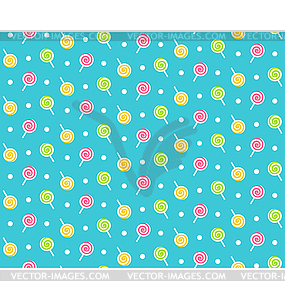 Seamless bright childish abstract pattern with - vector clipart