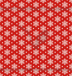 Seamless Christmas Winter Pattern with Snowflakes o - vector image