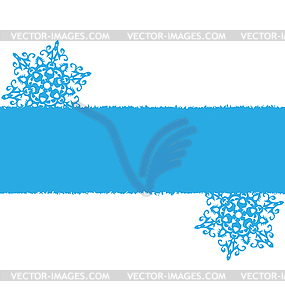 Blue snowflakes - vector clipart