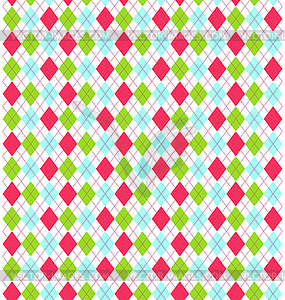 Seamless Bright Abstract Rhombus Pattern - vector clip art