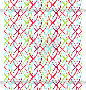 Seamless Bright Abstract Vertical Pigtail Pattern - vector clip art