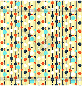 Seamless bright fun abstract vertical pattern with - vector clipart