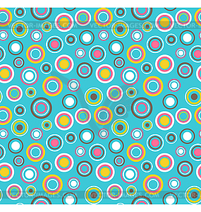Bright fun abstract seamless pattern with - vector EPS clipart