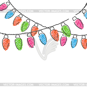 Christmas lights - vector clipart