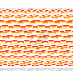 Bright abstract seamless horizontal wave pattern - vector image