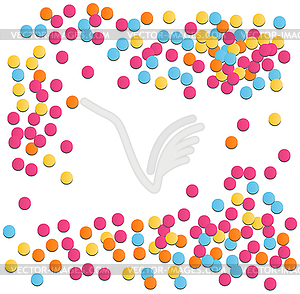 Праздничный праздник Яркий конфетти - стоковый векторный клипарт