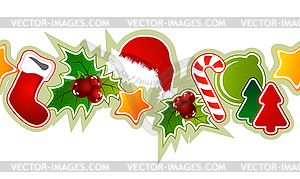 Beautiful seamless christmas pattern - vector image