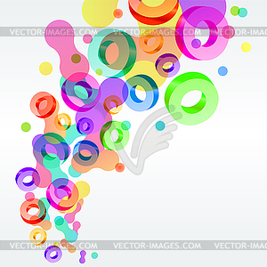 Modern background with abstract shapes - vector image