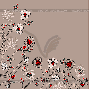 Floral background - vector image