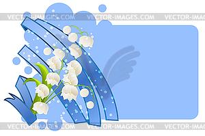 Bunch of lilies of valley - vector clip art