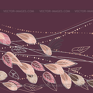Floral background with stylized flowers - vector image