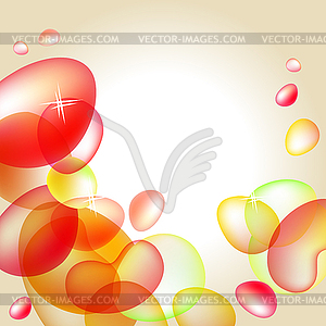 Abstract bright orange background - vector clipart