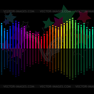 Abstract misic background - vector image