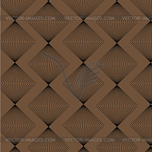 Brown rhombus strict style pattern - vector clipart