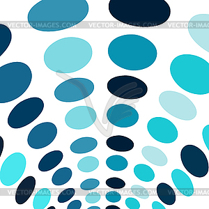 Blue circles arch abstract background - vector clipart