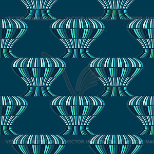Abstract blue balloons seamless pattern - vector clipart