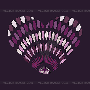 Heart abstract background love - vector clipart