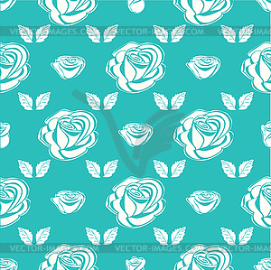 Seamless pattern vintage rose - vector clipart