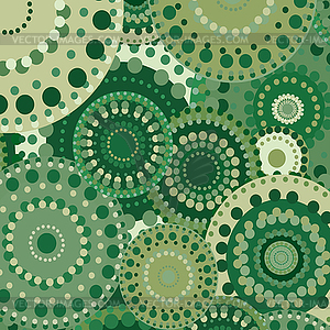 Vintage circular retro ornament natural background - vector clip art