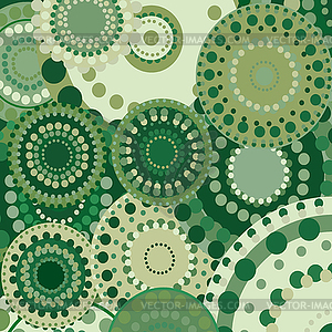 Vintage circular retro ornament natural background - color vector clipart