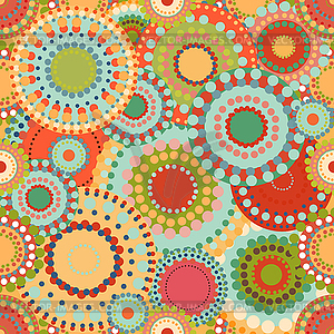 Seamless pattern spring baby with bright colorful - vector clipart