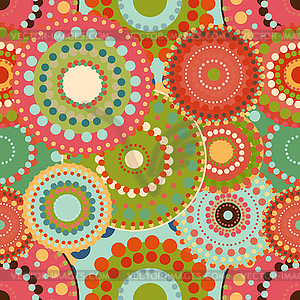 Seamless pattern spring baby with bright colorful - vector clipart
