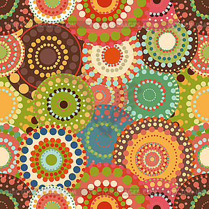 Seamless pattern spring baby with bright colorful - vector clipart