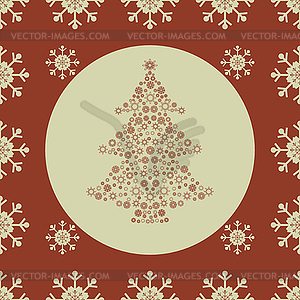 Christmas snowflakes seamless background - vector clipart