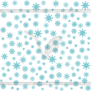 Christmas snowflakes seamless background - vector clipart