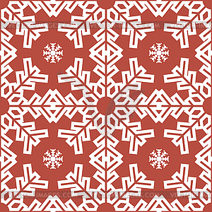 Christmas snowflakes seamless background - vector EPS clipart
