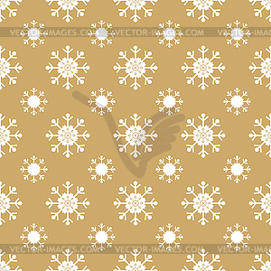 Christmas snowflakes seamless background - vector clipart