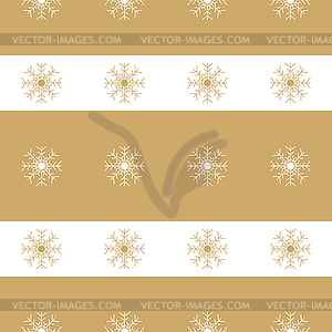 Christmas snowflakes seamless background - vector image