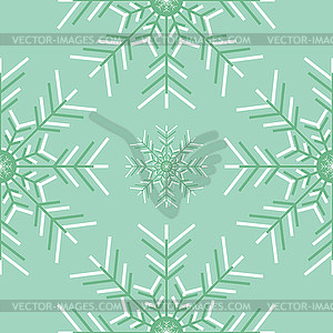Christmas snowflakes seamless background - vector clipart