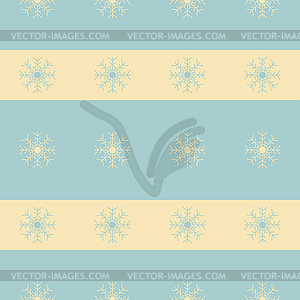 Christmas snowflakes seamless background - vector image