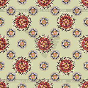 Ethnic seamless pattern - vector clip art