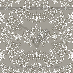 Winter Christmas seamless pattern - vector clip art