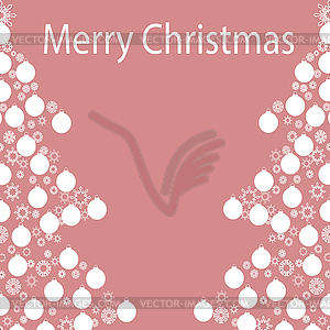 Christmas card background - vector clipart