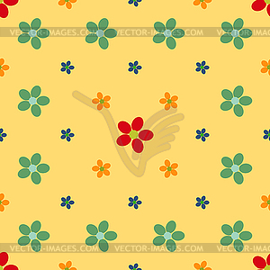 Flower seamless pattern background - stock vector clipart