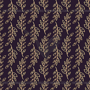 Sprig Seamless pattern background - vector image