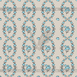 Abstract Berries seamless pattern - vector clipart