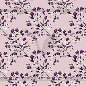 Abstract Berries seamless pattern - vector image