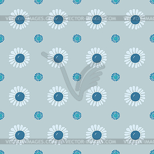 Seamless flower pattern - vector image