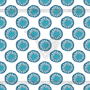 Seamless pattern floral ornament background - vector clipart