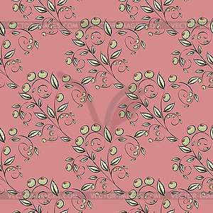 Abstract Berries seamless pattern - vector clipart